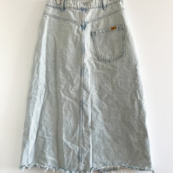 Zara Long Denim Skirt - Picture 8 of 11